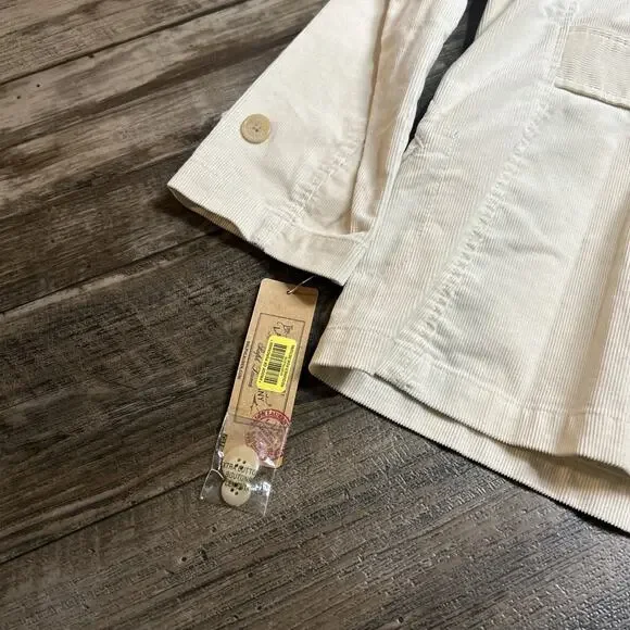 $179 Ralph Lauren Womens Tundra - Fashio Peak Cream Corduroy Jacket XL - Picture 6 of 8